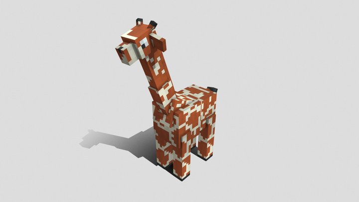 Giraffe - Minecraft Model 3D Model