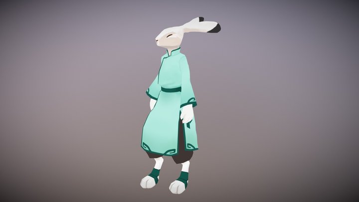 Jade Rabbit 3D Model