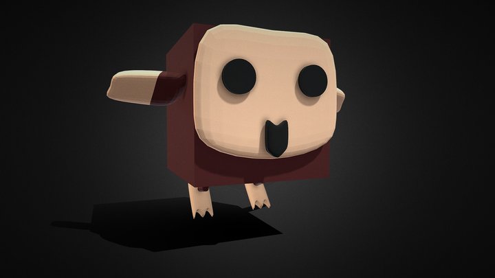 Sova and animation (make in blender) 3D Model