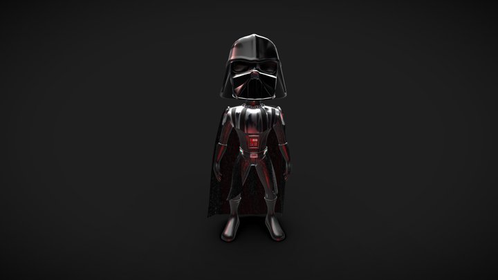 Darth Vader Chibi 3D Model