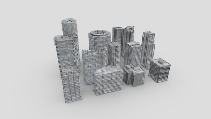 Unfinished Buildings 3D Model