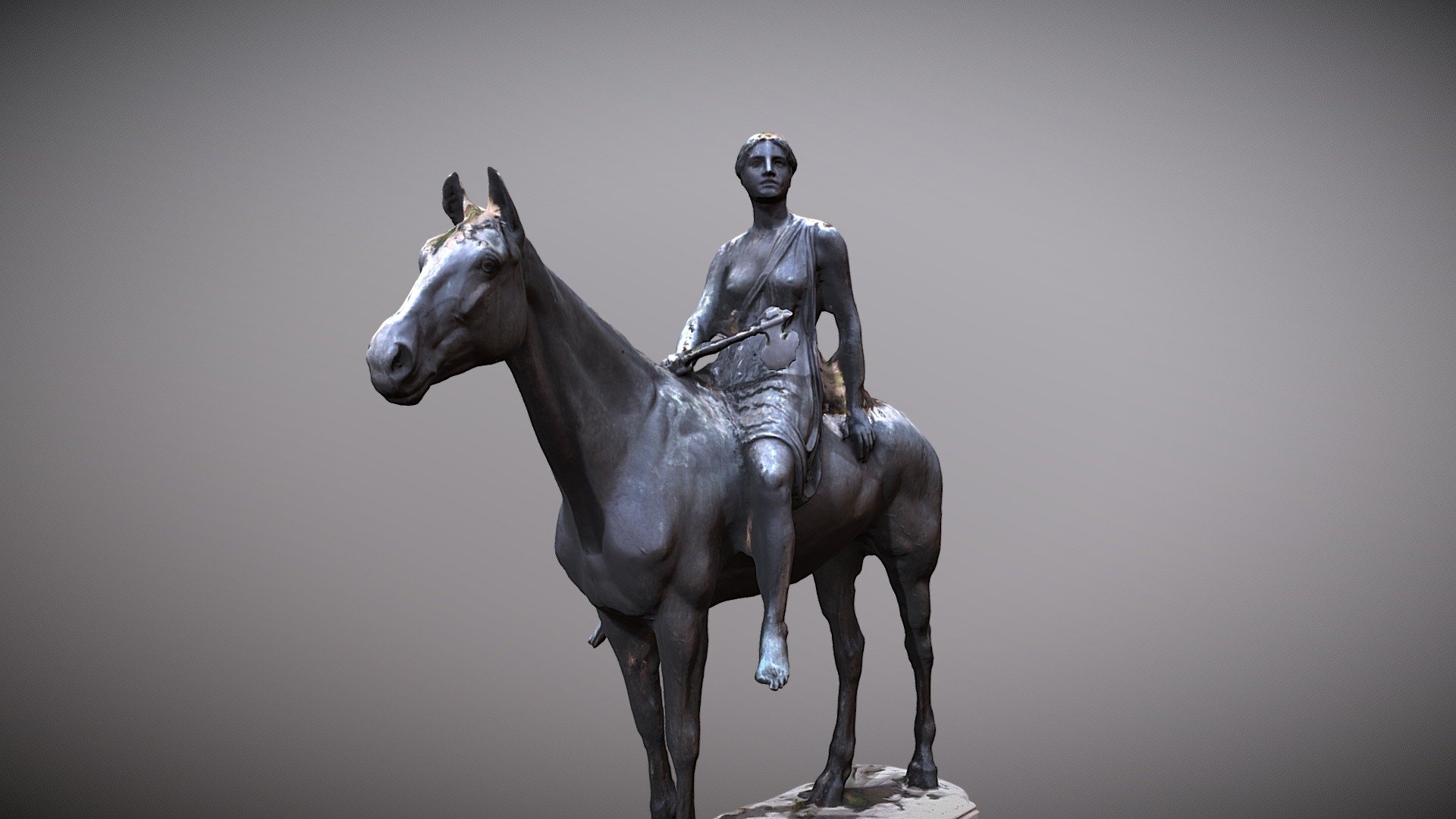 Amazone zu Pferde — Sketchfab embed 3D viewer