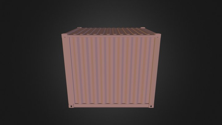 Железнодорожный контейнер 5 тонн 3D Model