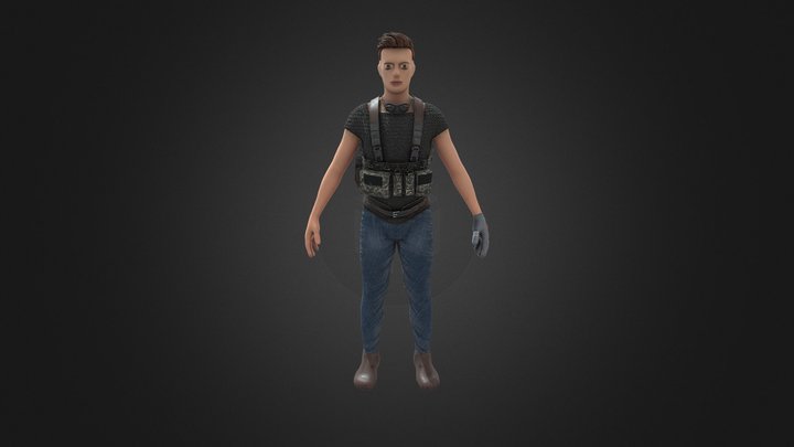 Sci fi character 3D Model