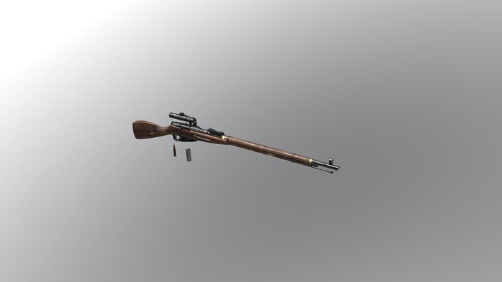 Mosin-Nagant91/30 3D Model