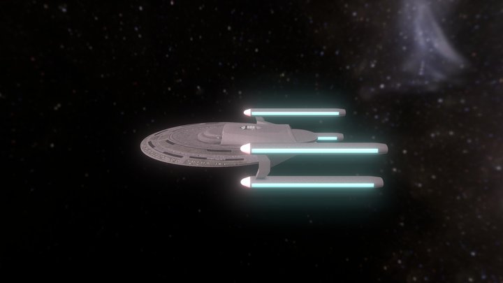 Sisko Class (Star Trek Ship Fan Design) 3D Model