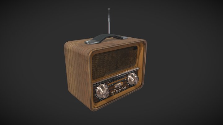 [Student Work] Vintage Radio 3D Model