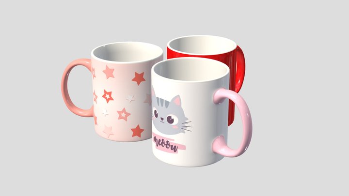Cups - mockup 3D Model
