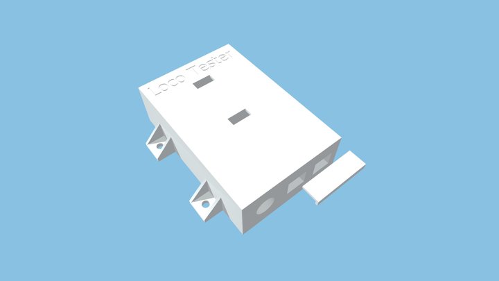 DCC Decoder Test Board Switch Enclosure 3D Model