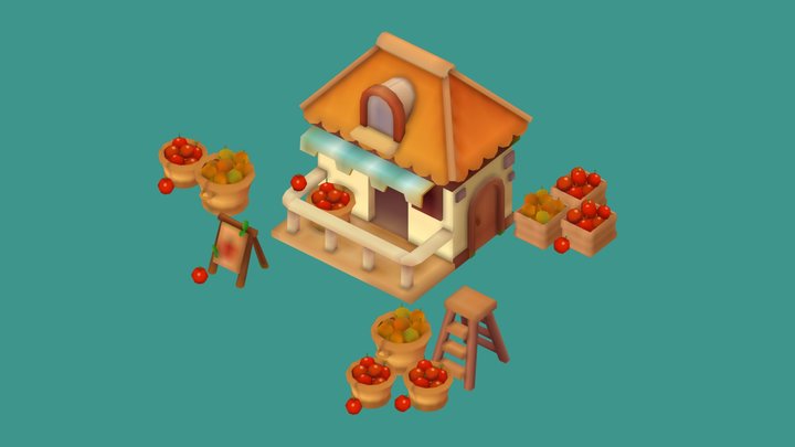 cartoon orchardhouse 3D Model