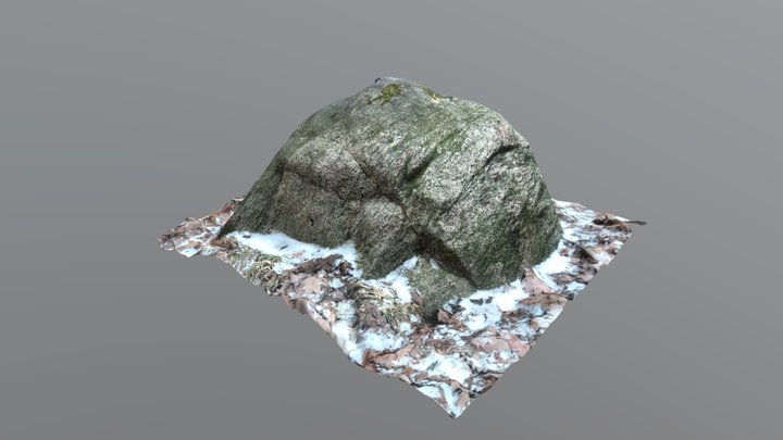 Rock_ Winter_002 3D Model