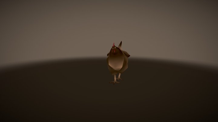 Lowpoly Chicken 3D Model