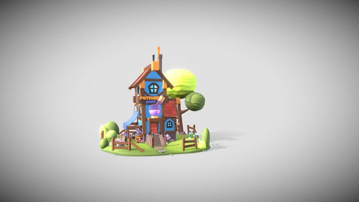 Potions And Spells 3D Model