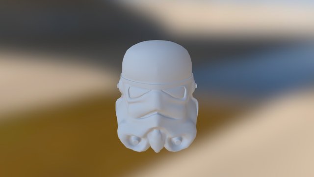 Stormtrooper Head 3D Model