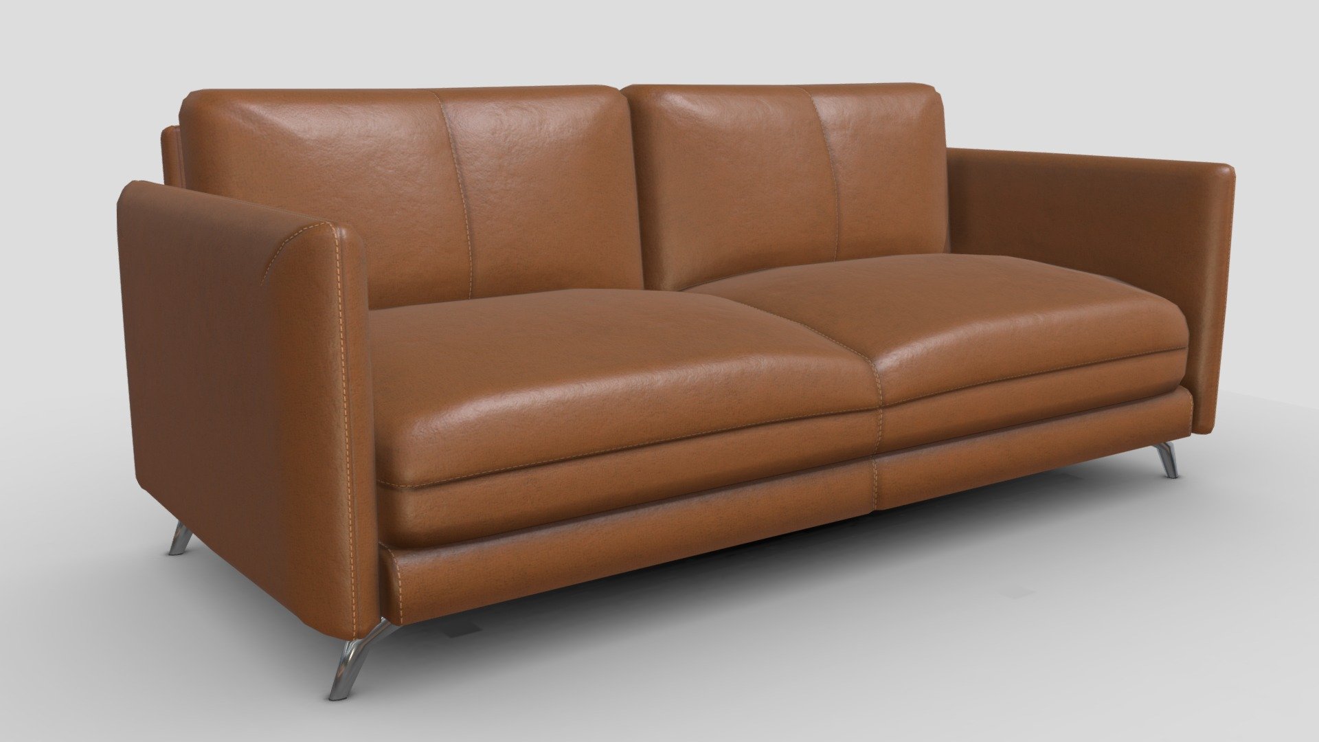 Leather couch - Download Free 3D model by bretzel44 [7778ddf] - Sketchfab