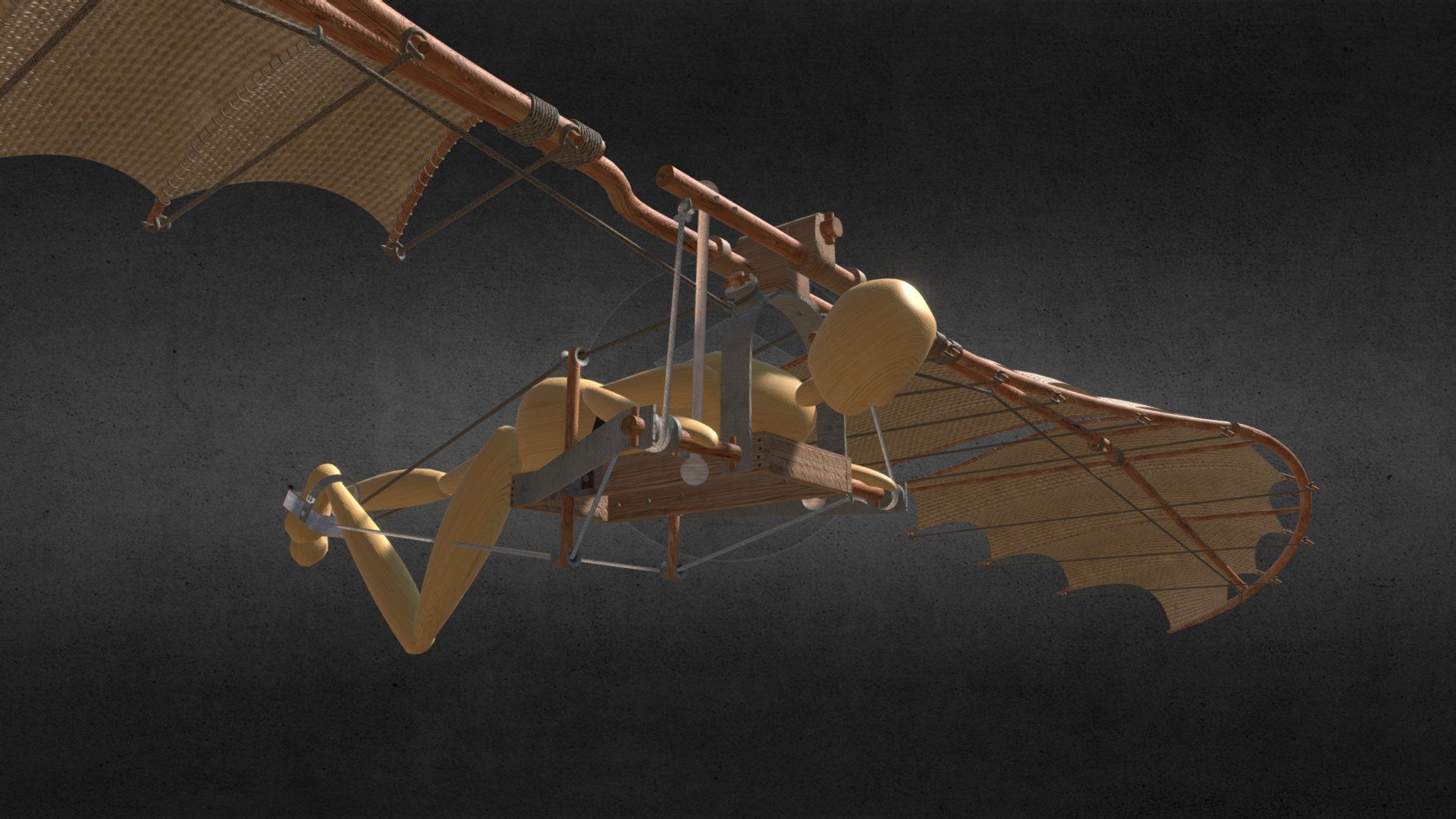 Leonardo Da Vinci Flight Buy Royalty Free 3d Model By Arman 3dg