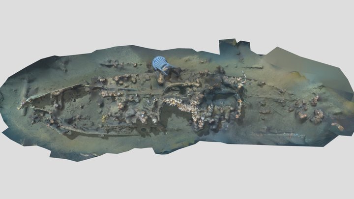 Copper Clad Wreck 3D Model