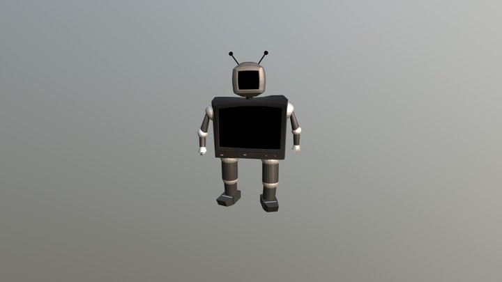 TV Robot Ringling PC 2018 3D Model