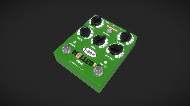 T-Rex Moller 2 Overdrive Pedal – Modèle 3D gratuit STL