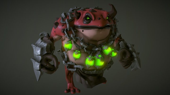 Demon Frog 3D Model
