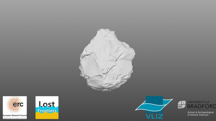 Hammerstone fragment, Southern North Sea. 3D Model