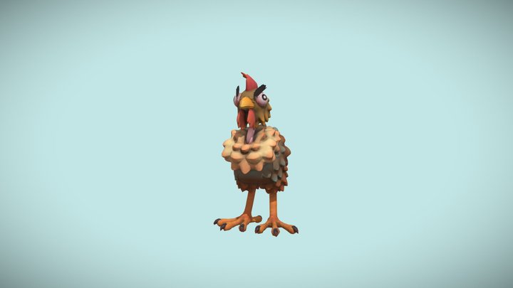 Chicken Enemy for University Game Project 3D Model