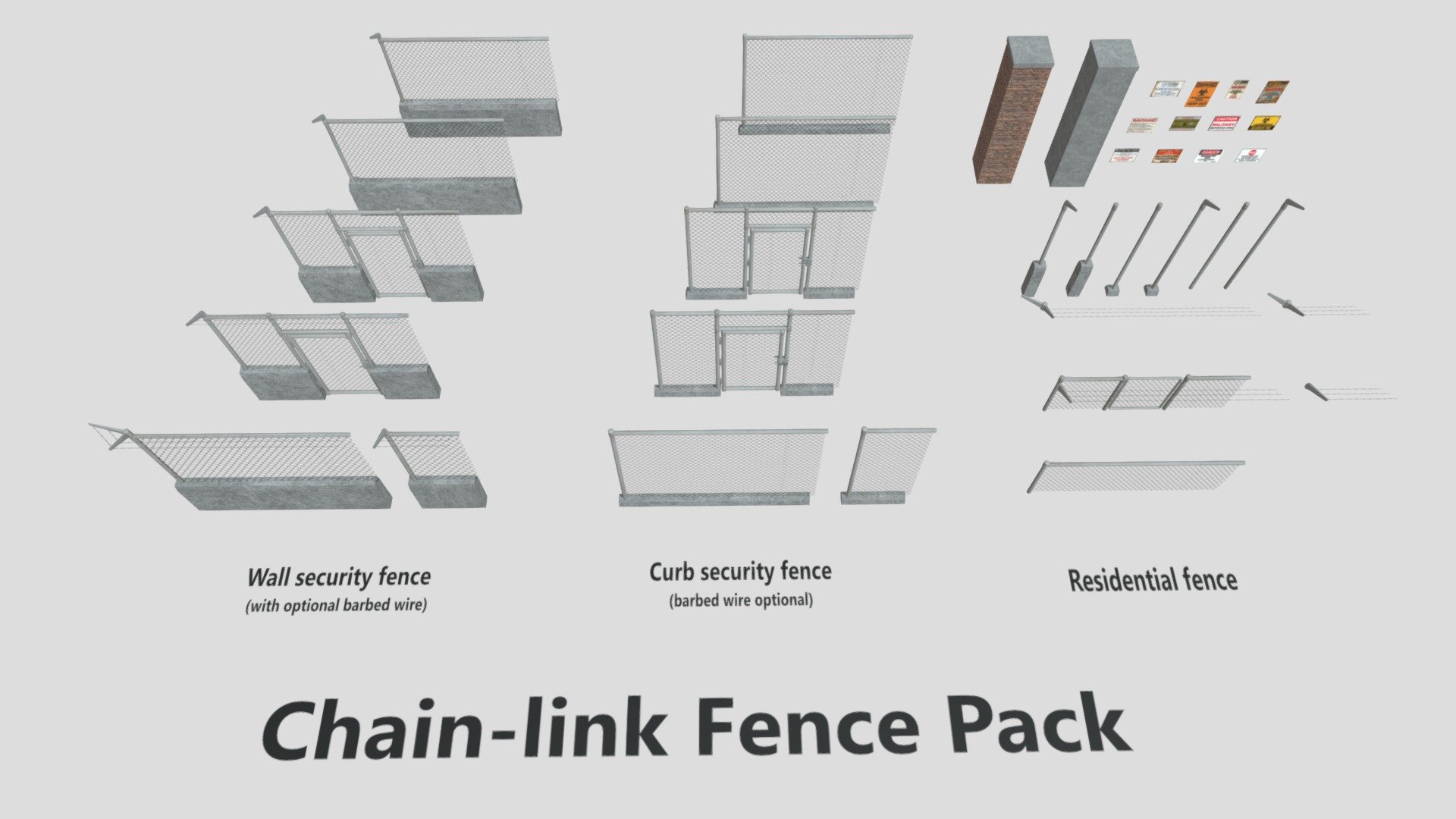 Metal Wire Fence Gate Chain Link Fence Fragment Metallic Pillars —  stockvektor av ©Designer_things 582075042, image size:1920x1080
