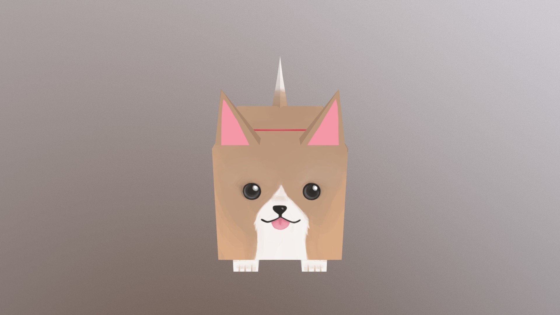 Cube Dog 3D model by thebome [777eaa8] Sketchfab
