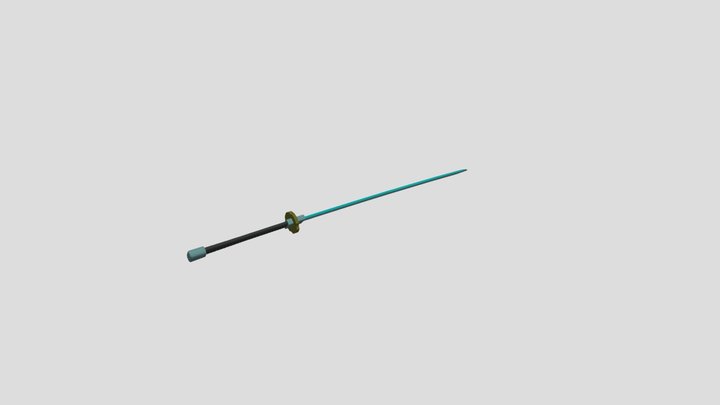 Katana Low Poly 3D Model