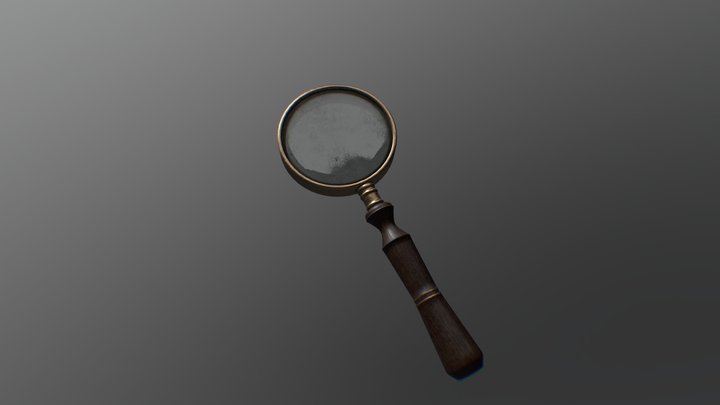 Old Magnifying Glass 3D Model