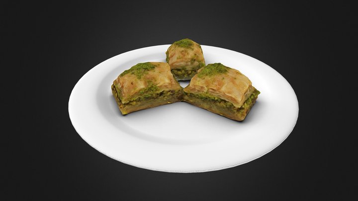 Turkish Baklava 3D Model