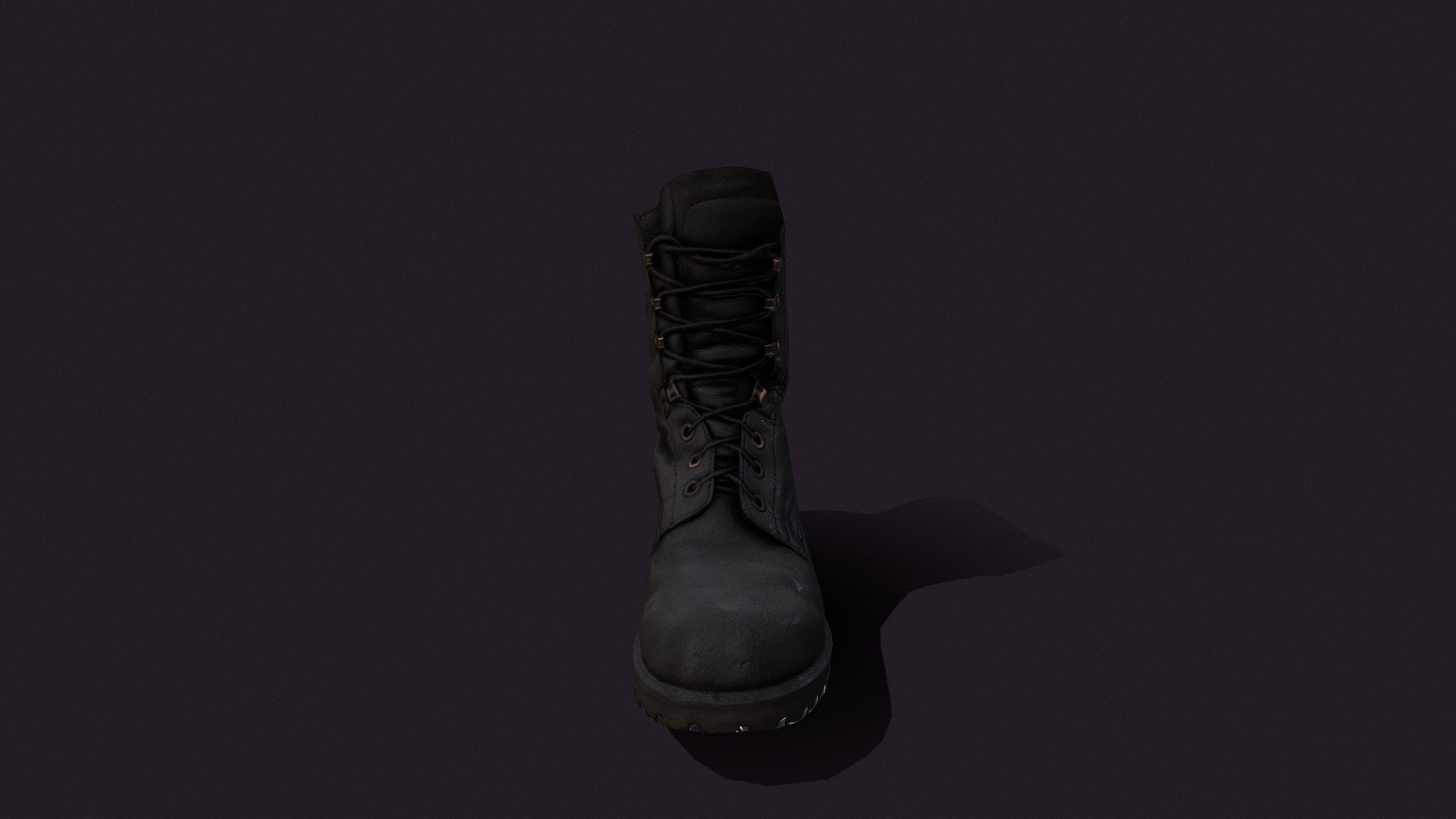 Military Boot low poly