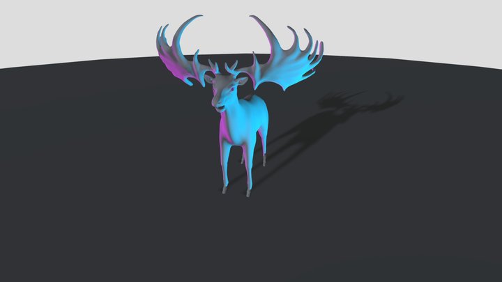 Test Deer Animation 3D Model