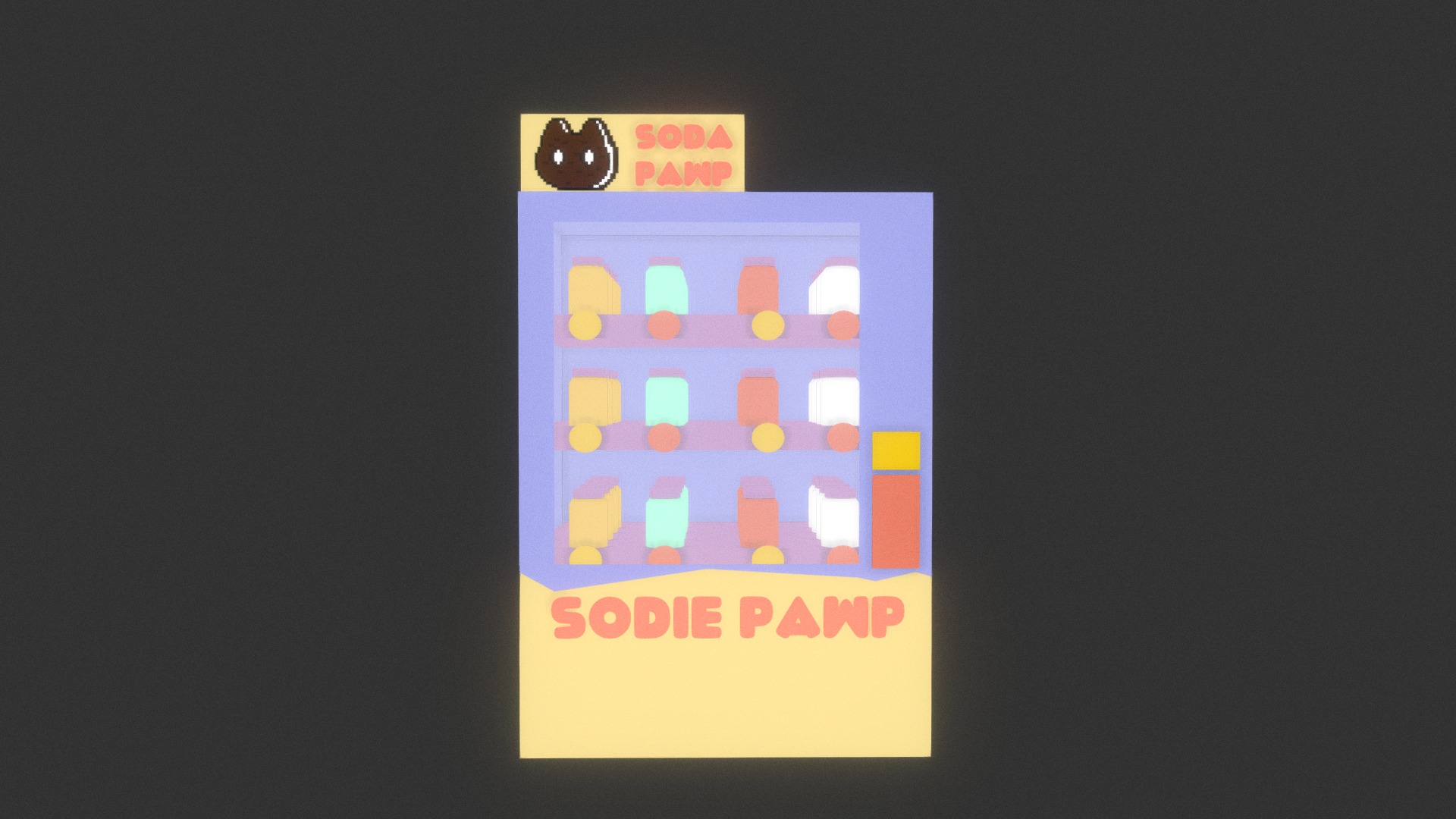 3D model SodaPawp - This is a 3D model of the SodaPawp. The 3D model is about a screenshot of a game.