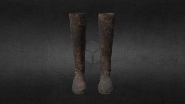 Soviet Army Boots 3D Model