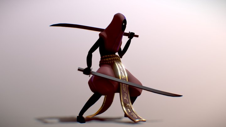 Ancient fantasy Warrior 3D Model
