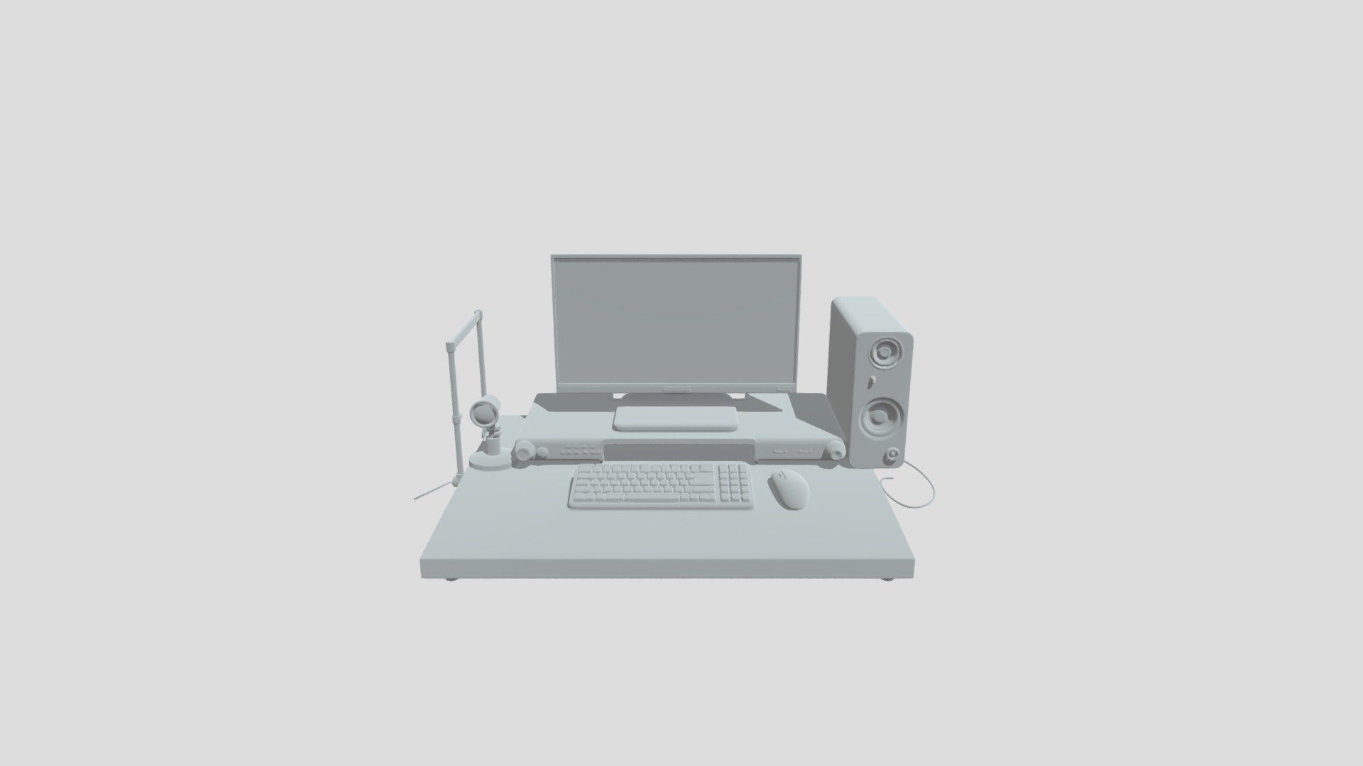 Computer Setup - 3D model by jannikagethen11 [7783844] - Sketchfab