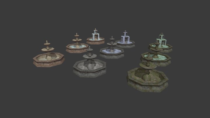 [PSX] Fountains 3D Model