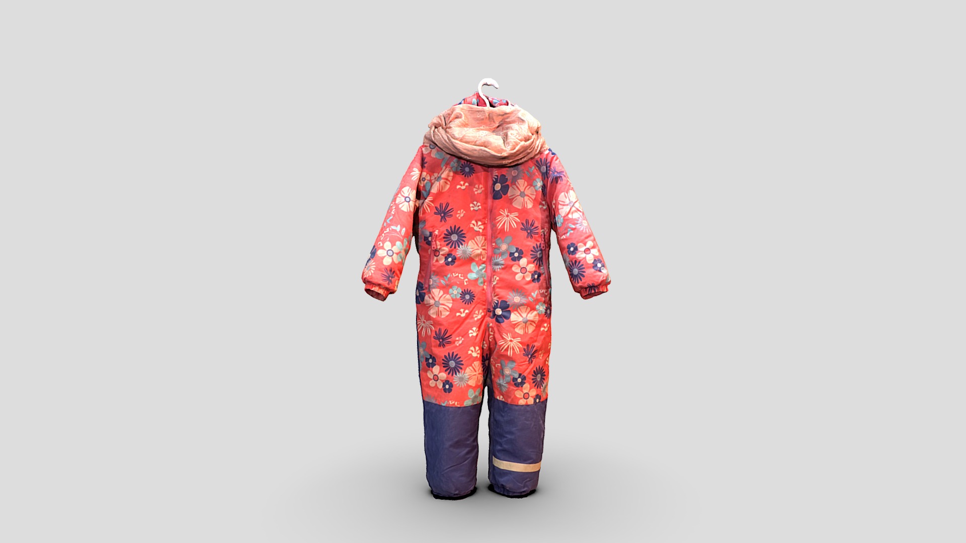 3D model Rompers - This is a 3D model of the Rompers. The 3D model is about a red and blue jacket.