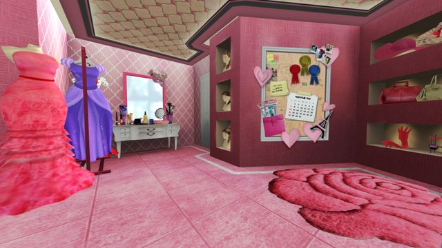Model & Texture Interior "Posh Pink" 3D Model