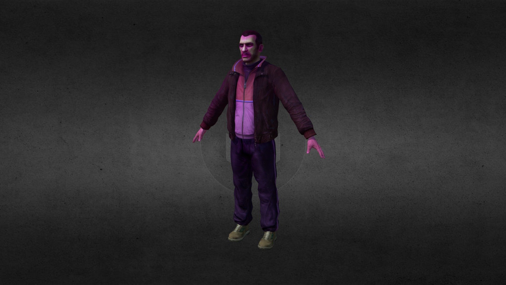 Niko Bellic HD Remastered 3D Model | 3D model