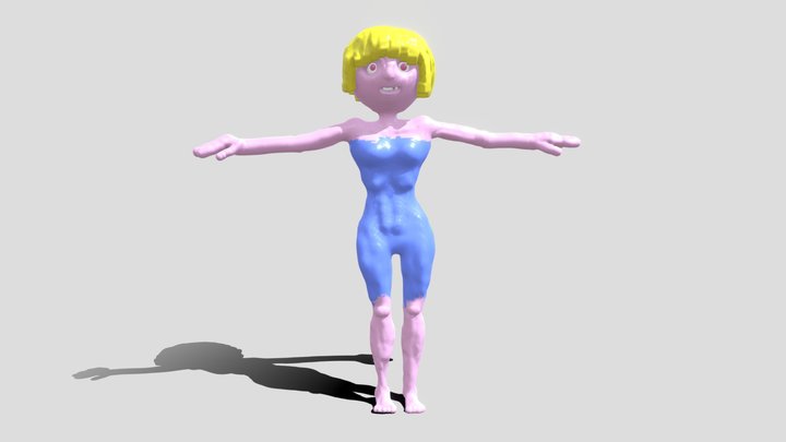 The First Human Female Avatar 3D Model