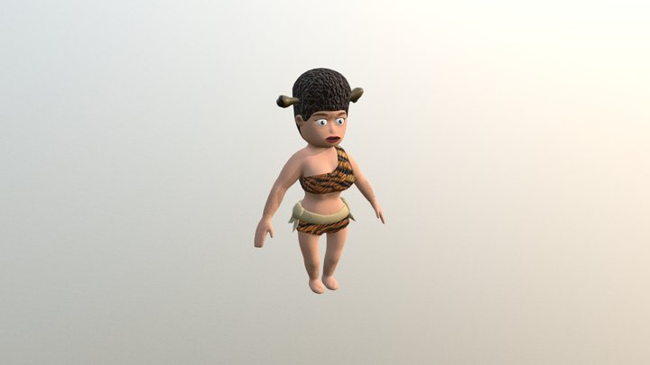 Cavewoman from "Chicks´N´Bones" 3D Model