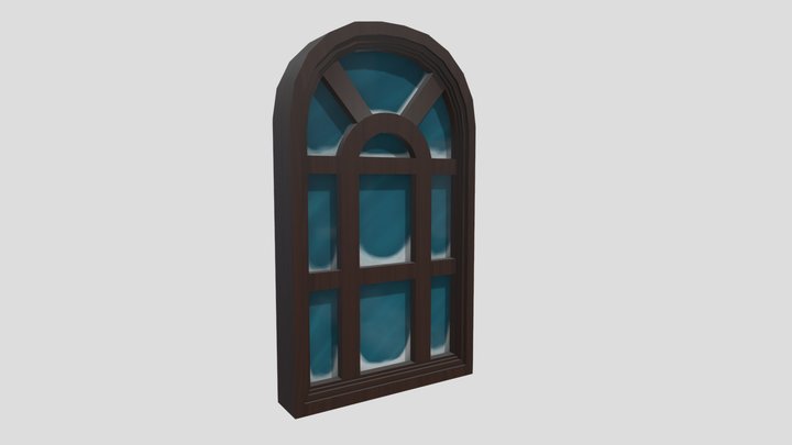 Snowy Window 3D Model