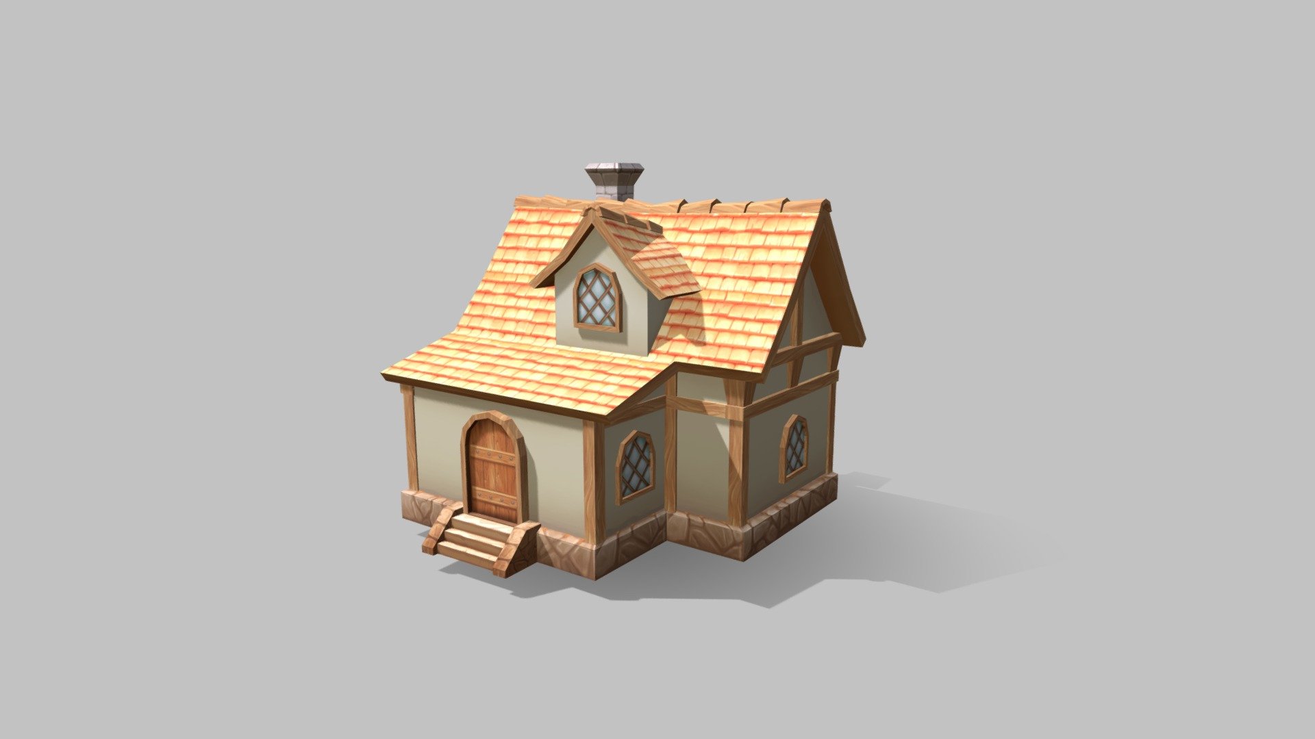 Handpainted Stylized House - 3D model by MA3D (@SculptMike) [7786bc4 ...