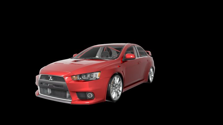 2015 Mitsubishi Lancer Evolution 3D Model