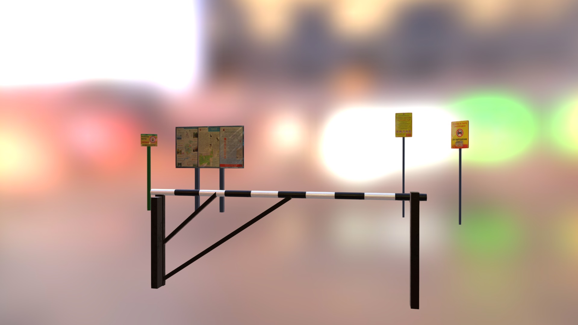 3D model Forest Signs - This is a 3D model of the Forest Signs. The 3D model is about diagram.