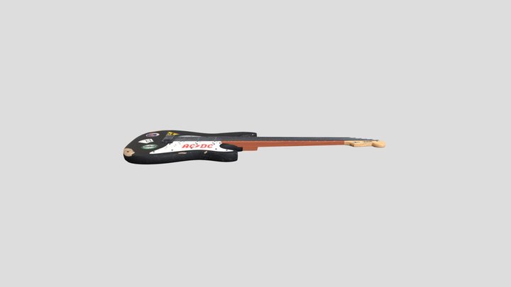 Old Guitar 3D Model