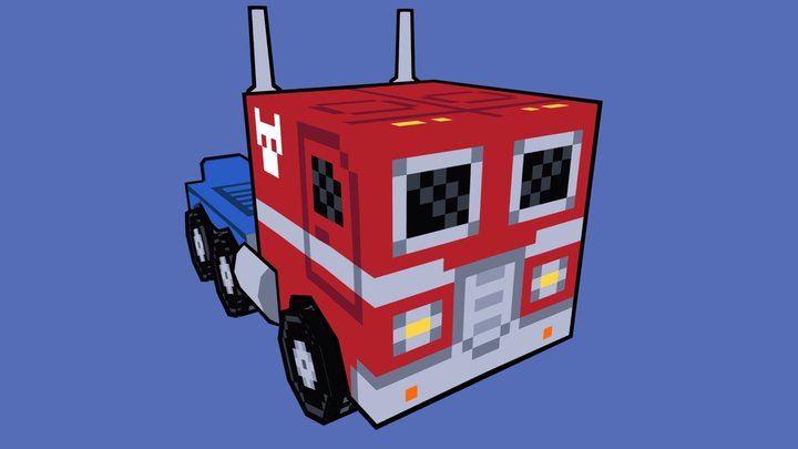 Optimus Prime Truck 3D Model