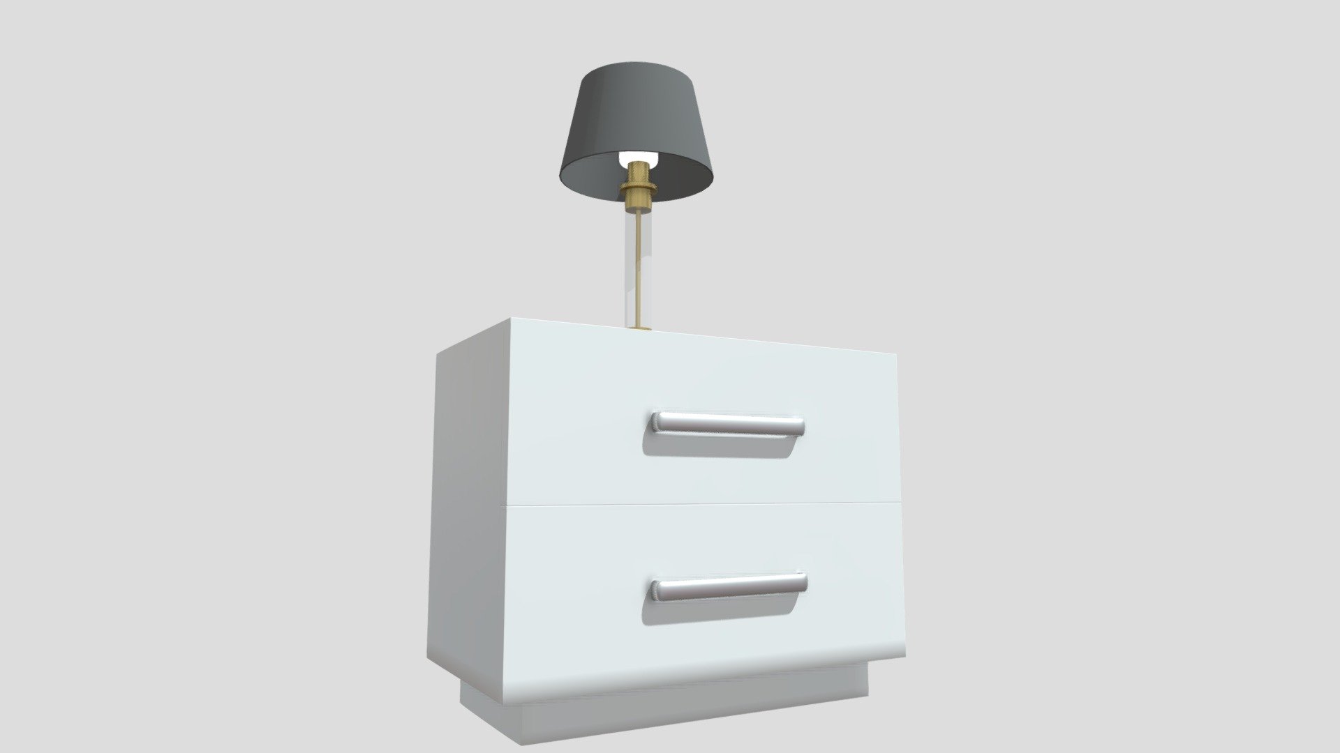 Bed Side Table with lamp